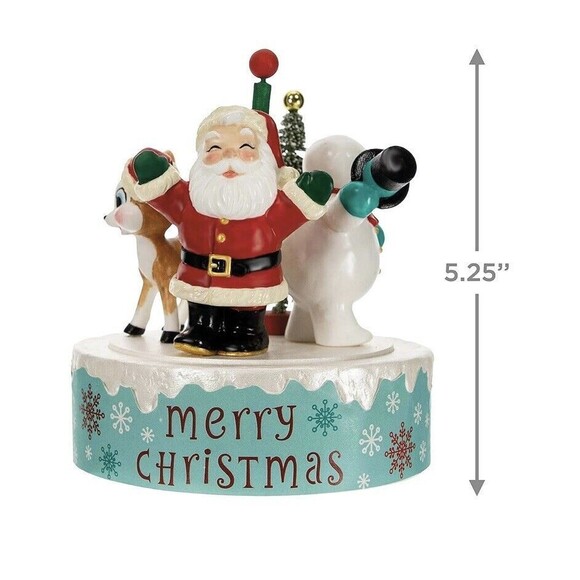 Hallmark Keepsake Merry Christmas Santa Snowman Reindeer Nostalgic Noel Ornament - Picture 5 of 7
